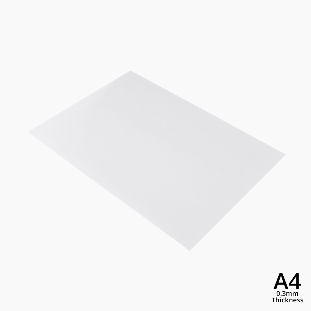 A4 Clear PVC Sheet Multiple Colors | Matte or Frosted |