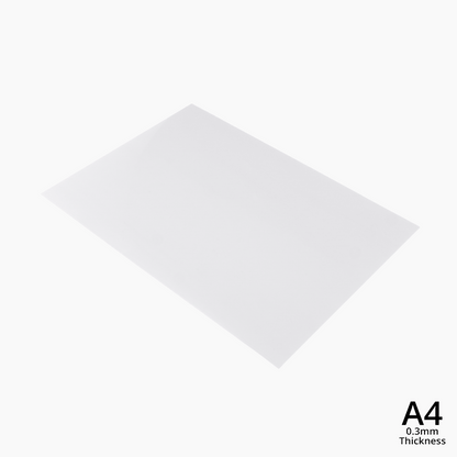 A4 Clear PVC Sheet Multiple Colors | Matte or Frosted |