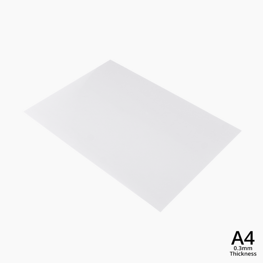 A4 Clear PVC Sheet Multiple Colors | Matte or Frosted |