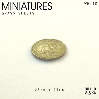 Green / White Grass Sheets for Miniature