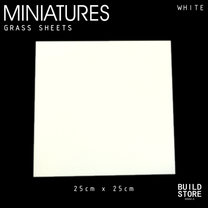 Green / White Grass Sheets for Miniature