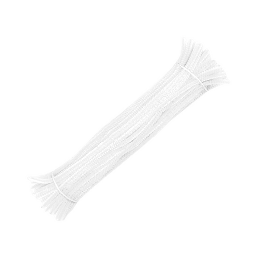 50 pcs Fuzzy Wire 6mm x 30cm - Colorful Chenille Stems Twist Wire for DIY Pipe Cleaner