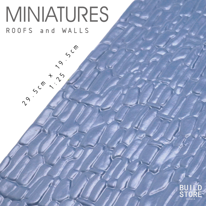 Miniature Roofs and Walls 1/25 1/100