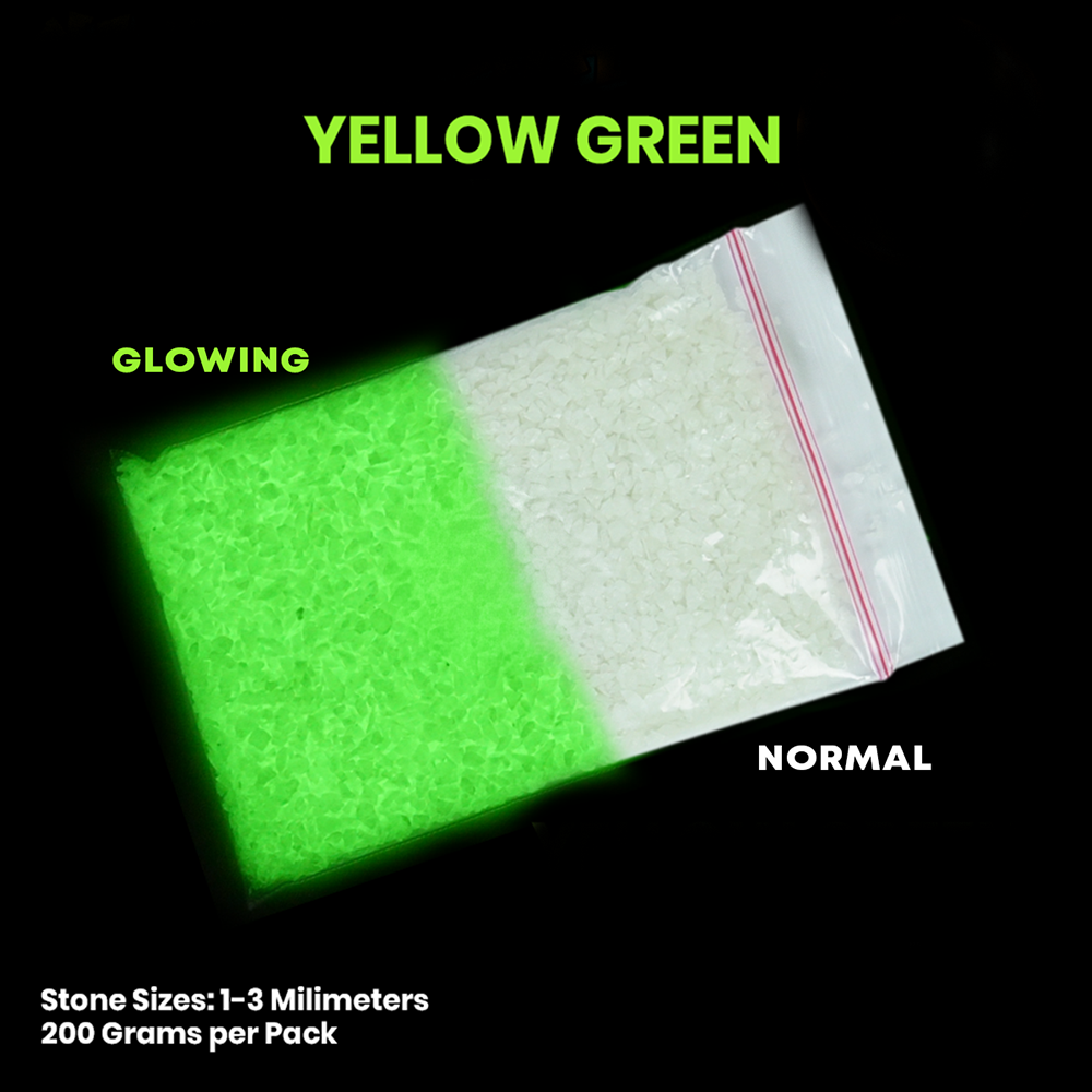 Glow in the Dark Sands and Stones 100g | Glow in the Dark Stones for Aquarium, Designs, DIY Project