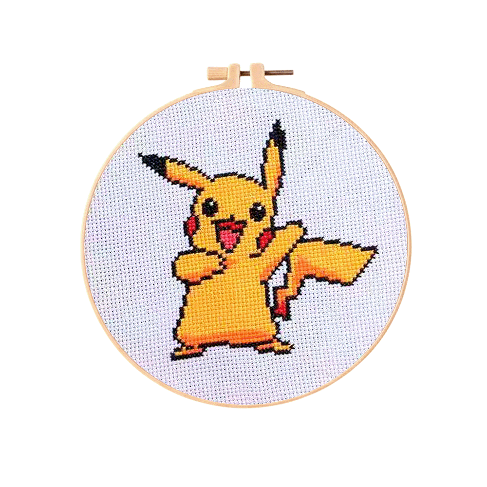 20cm DIY Cross Stitch Embroidery Kit With Tools and scisscor