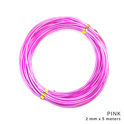 Armature Aluminum Bonsai Wire 1mm 2mmx5m Thickness For DIY Arts & Crafts for Aluminum OrnamentMaking