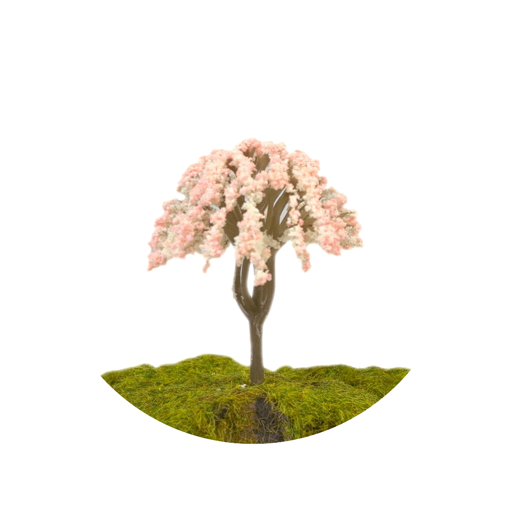 8cm 6cm 4cm Miniature Trees for DIY Miniatures, Architecture Models and Perfect for Diorama Projects