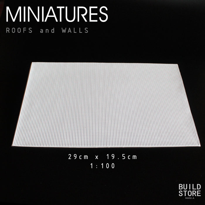 Miniature Roofs and Walls 1/25 1/100