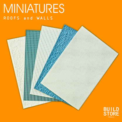 Miniature Roofs and Walls 1/25 1/100