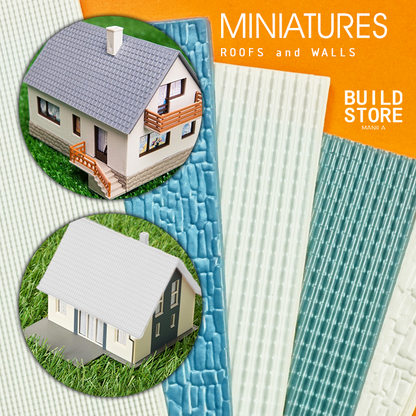 Miniature Roofs and Walls 1/25 1/100